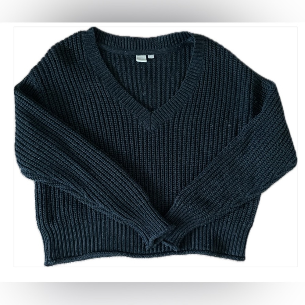 Twik Black V-Neck Sweater